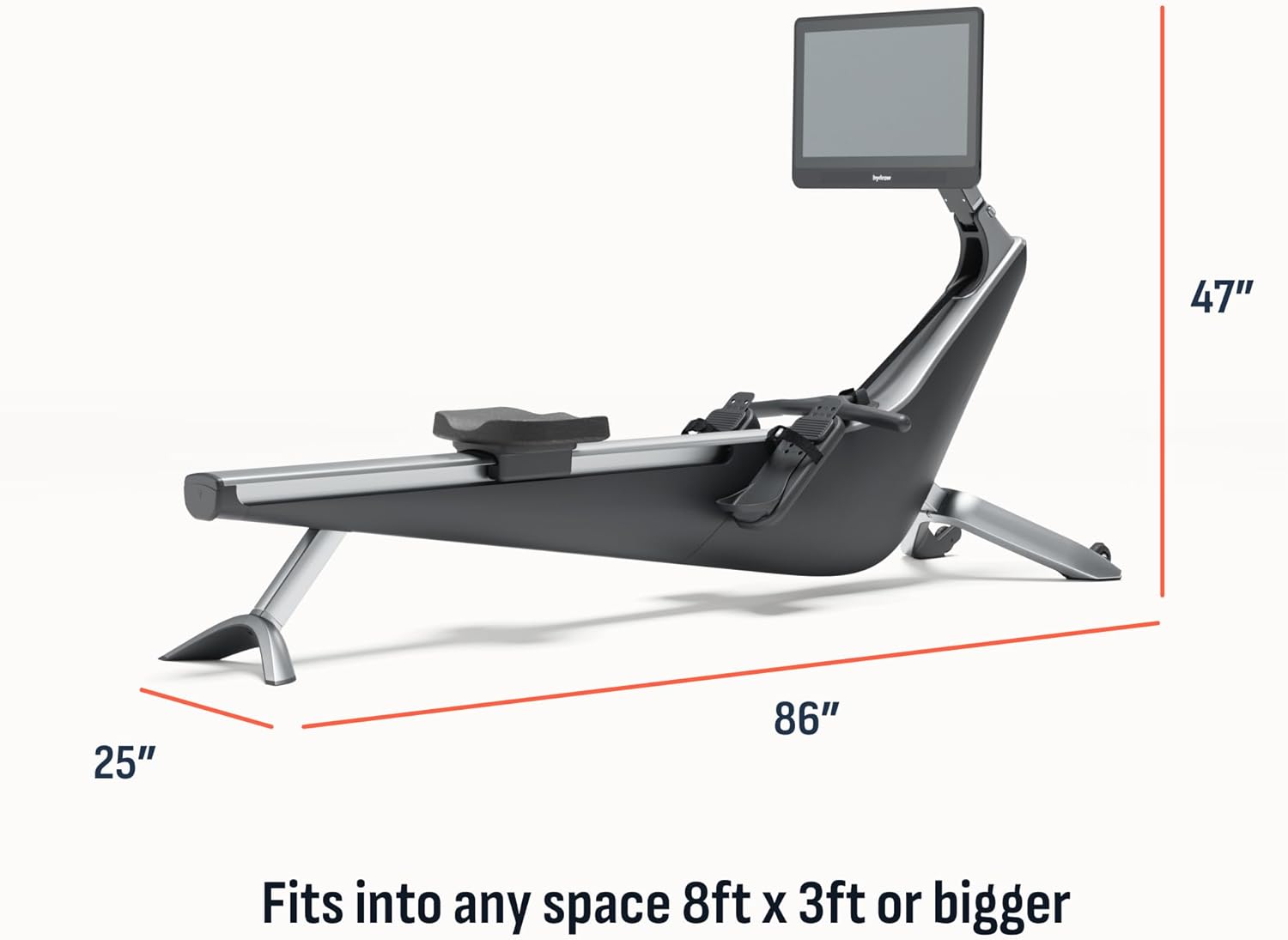 Hydrow Origin Rowing Machine with Immersive 22" HD Rotating Screen - Stows Upright | Live and On-Demand at-Home Workouts, Membership Required - Image 4
