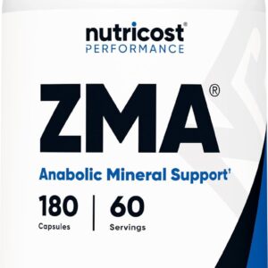 Nutricost ZMA 180 Capsules – Non-GMO and Gluten Free ZMA Supplement