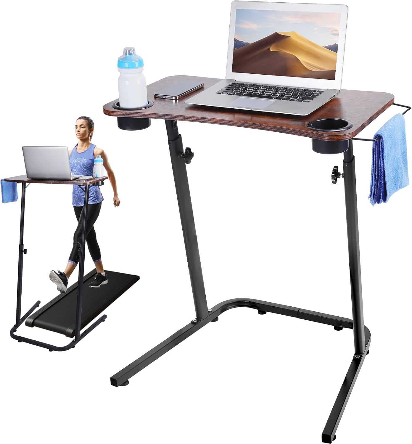 VTORY Treadmill Desk – Adjustable Desk for Walking Pad, Stable & Heavy-Duty Height 30"-47", Portable Walking Pad Desk Table Stand for Home Office & Work with Installation Guide - Image 8