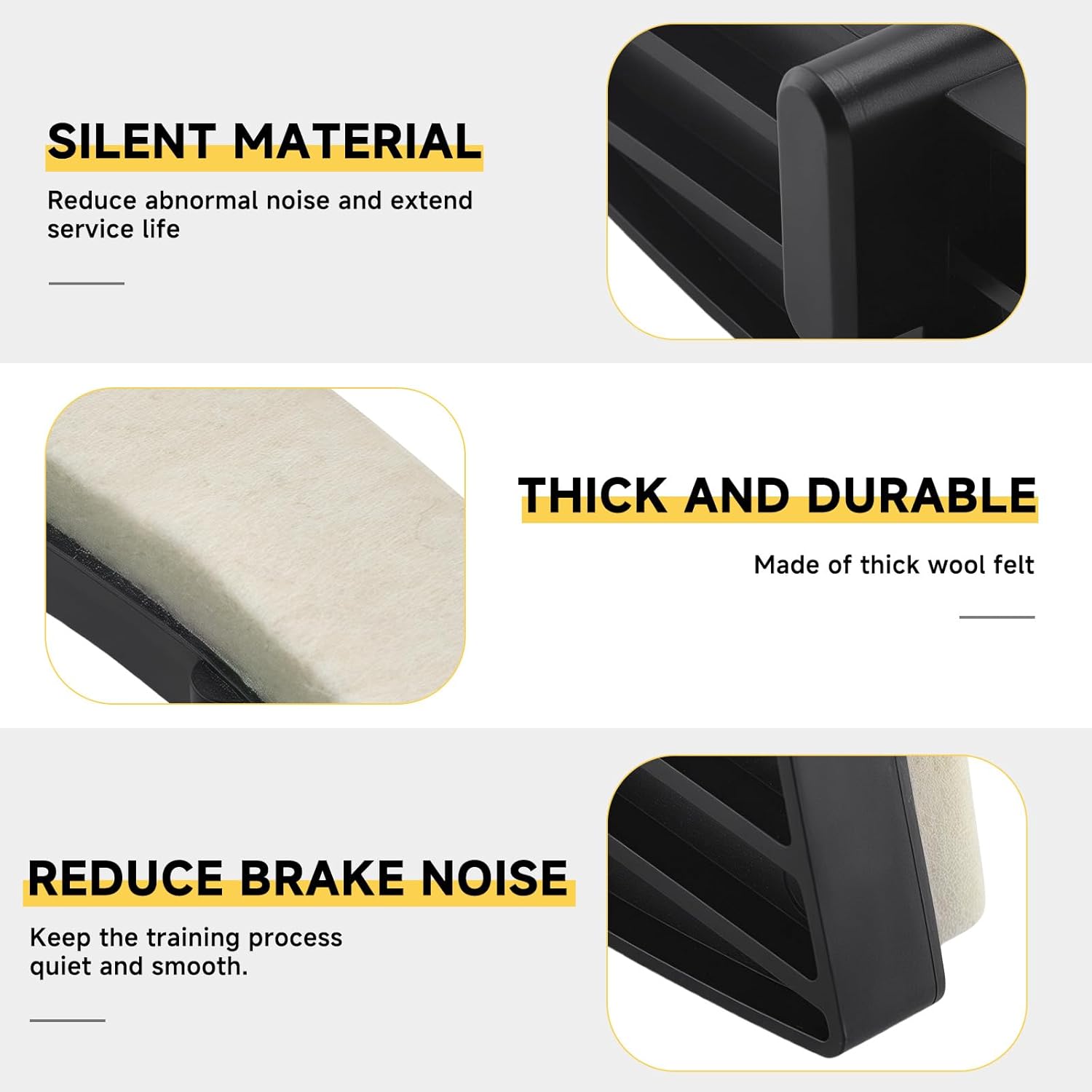 295252 Indoor Fitness Exercise Bike Brake Pads Wool Felt Resistance Pads Suitable for All NordicTrack, ProForm, Golds Gym, HealthRider, Epic - Image 5