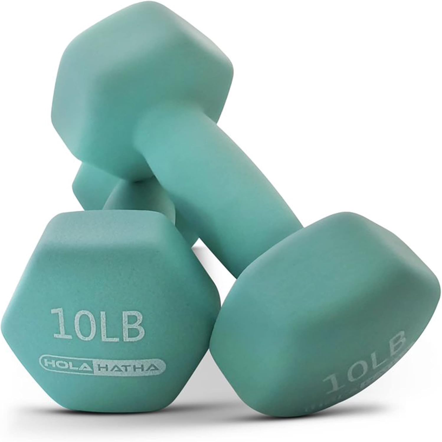 HolaHatha Neoprene Dumbbell Weights Set with Rack, Home Gym Equipment, 56 Lbs, Blues - Portable Weighted Exercise Dumbbells for Fitness, Training, and Lifting Workouts - Image 7