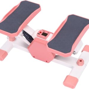 Exercise Stepping Machine, Portable Mini Stair Steppers Non-Slip Foot Pads with LCD Display for Home Office Workout Gym, Support 330LBS Weight Capacity