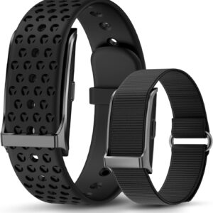 Smart Health Wristband, All-Day Continuous Monitoring, Heart Rate Tracking, Improve Sleep, Wearable Activity & Fitness Tracker, 120+ Sports Modes, 60-Day Battery, with Free App, 2 Bands Included