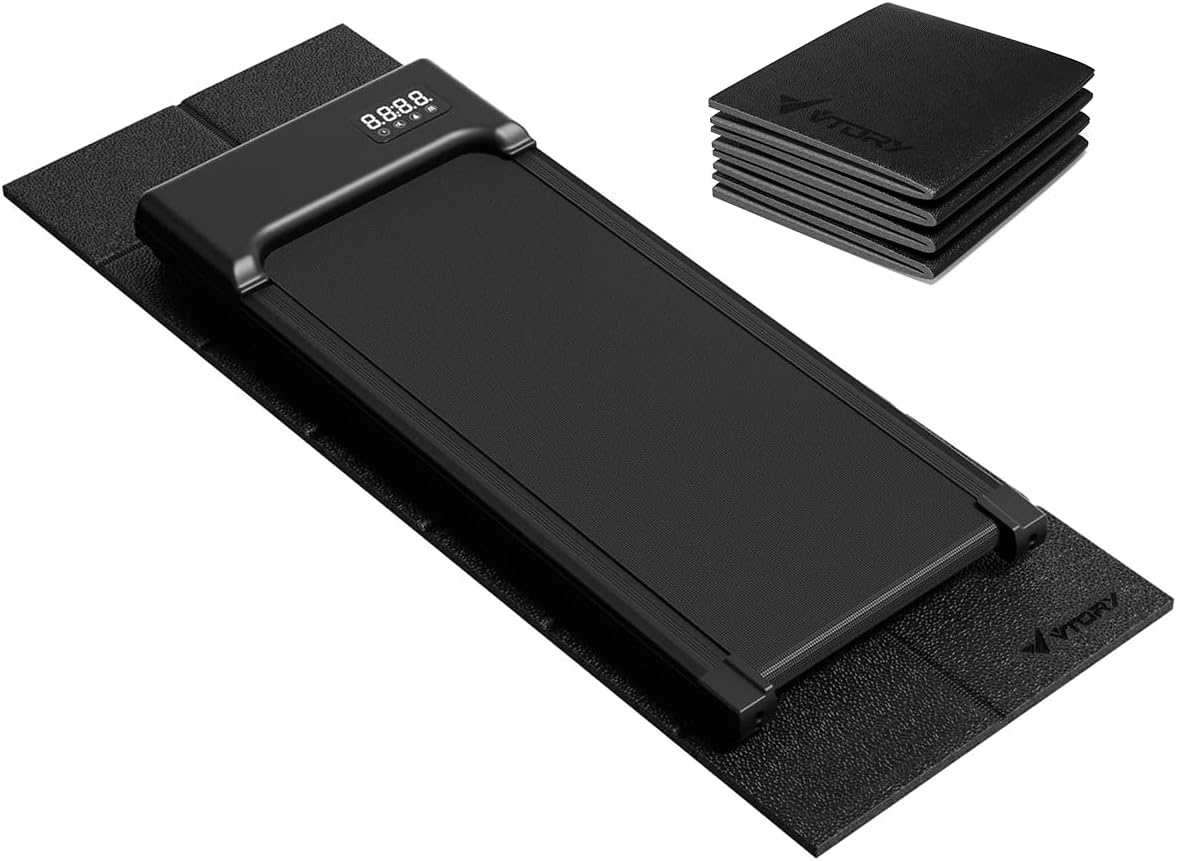 Walking Pad Mat β 68" x 24", 1/4" Thick Non-Slip Treadmill Mat for Carpet Floors & Hardwood, Shock Absorbing Exercise Mat & Under Treadmill Mat for Floor Protection in Home Gym