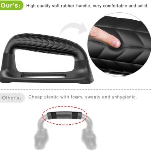 SELEWARE Push Up Bars Pushup Stands Handstand Bars, Soft Rubber Handle Provide Comfy Grip, Fit for Calisthenics, Fitness, Floor strength training, Stable and Sturdy Construction Support 500 lbs