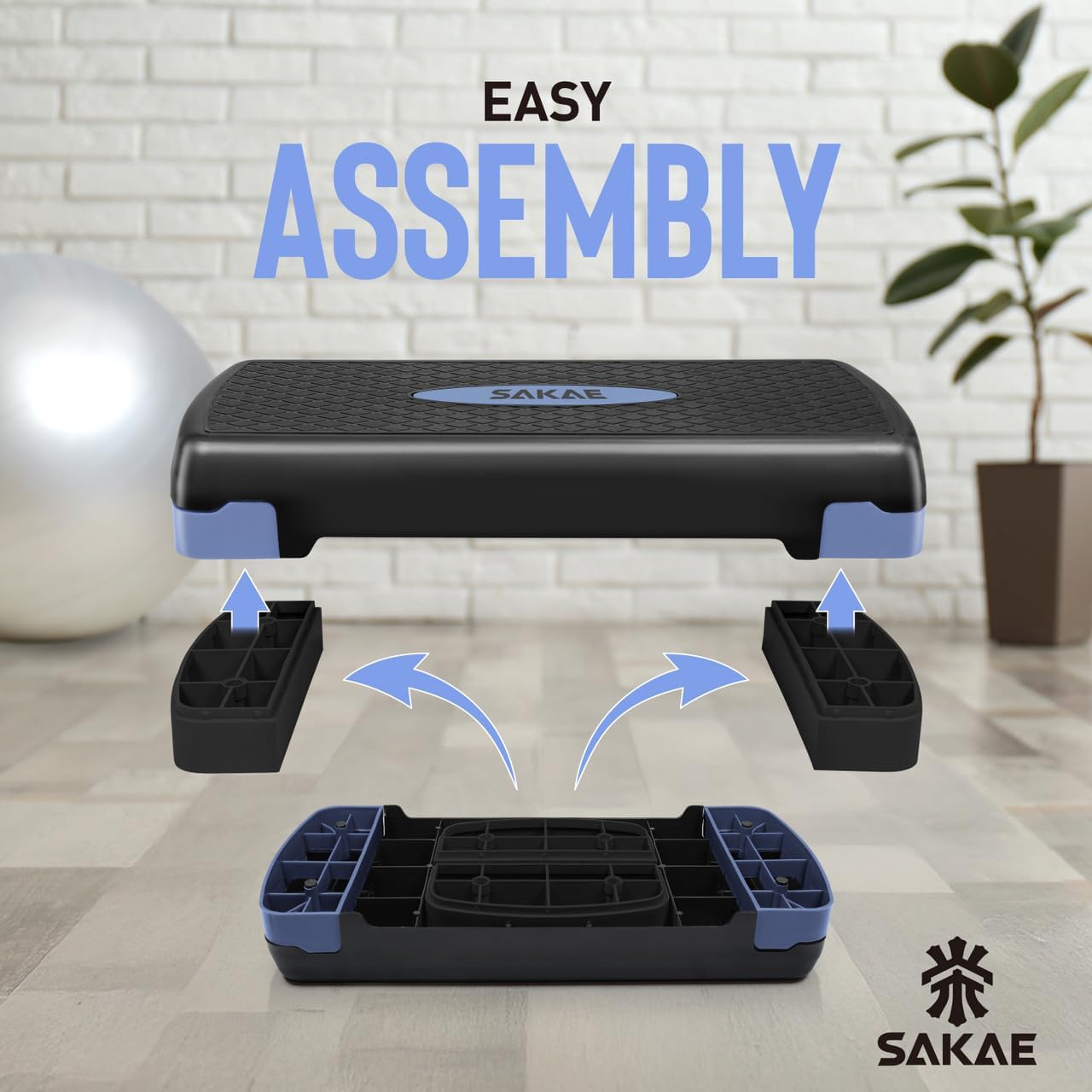 Adjustable Height Aerobic Stepper Set, Multiple Bundle Options with Dumbbells, Kettlebell, Waist Trimmer, Ankle Weights or Weighted Vest, Workout Exercise Step Platform w/Level Risers, 4 Colors - Image 4