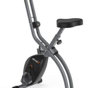 ATIVAFIT Exercise Bike Foldable Fitness Indoor Cycling Bike Magnetic 3 in 1 Upright Recumbent Exercise Bike with Resistance Bands for Home Workout