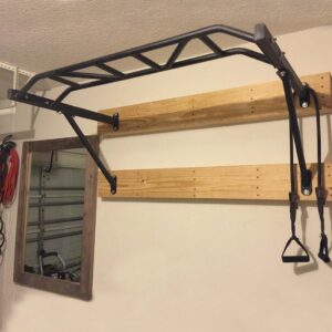 Titan Fitness HD Multi-Grip Wall Mounted Pull-Up Bar, 48″ Wide Grip, Rated 600 LB, Strength Accessory