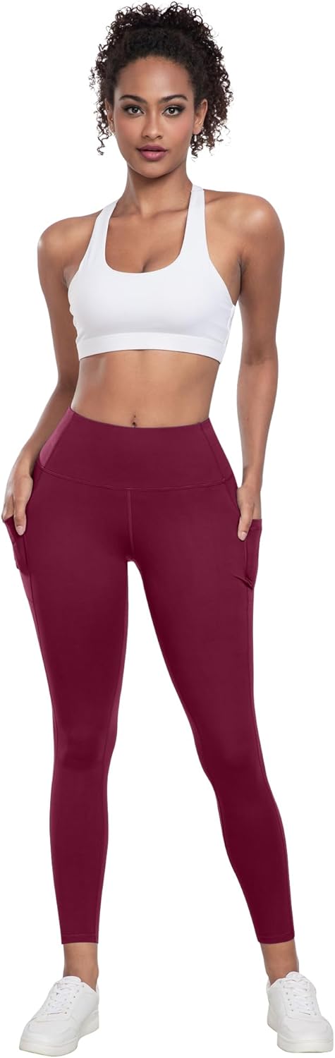 LZYVOO Leggings with Pockets for Women, 6 Packs Soft High Waisted Tummy Control Workout Yoga Pants - Image 3