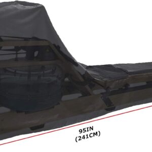 Rowing Machine Cover, Fitness Equipment Protective Cover and Oxford Waterproof Fabric are The Ideal Choice for Indoor and Outdoor use（Black）