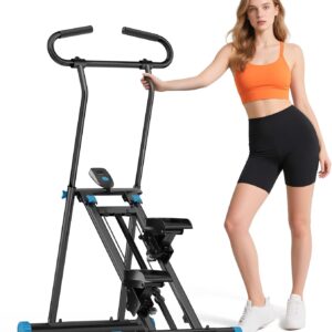 Stair Stepper for Home Gym, 2025 Upgrade Stair Climber w/ 3-Level Resistance & Height, Non-Slip Pedals, Digital Tracker & Phone Holder Home Exercise Machine for Women Men