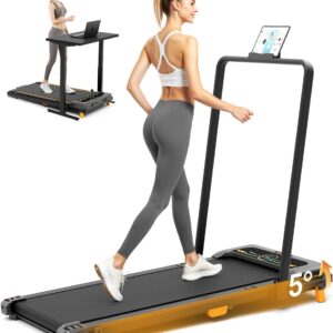 Walking Pad Treadmill, WALKWAKE 8% Incline Walking Pads, Compact Under Desk Treadmill for Home, 330lb Capacity 2.5HP Running Machine for Walking Jogging with LED Display