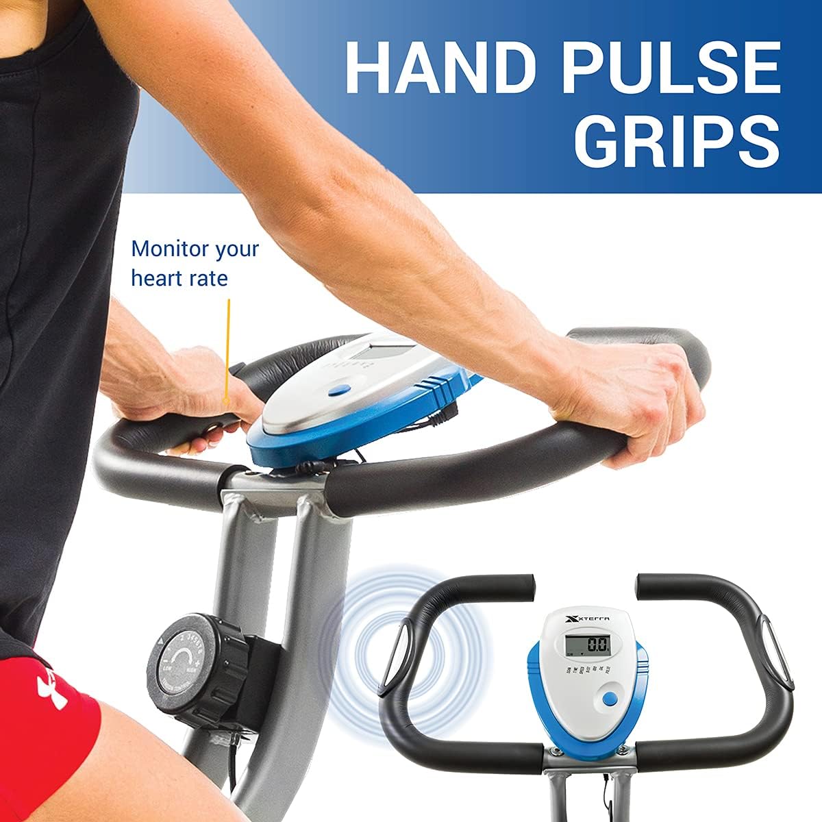 XTERRA Fitness Folding Exercise Bike, 225 LB Weight Capacity - Image 8