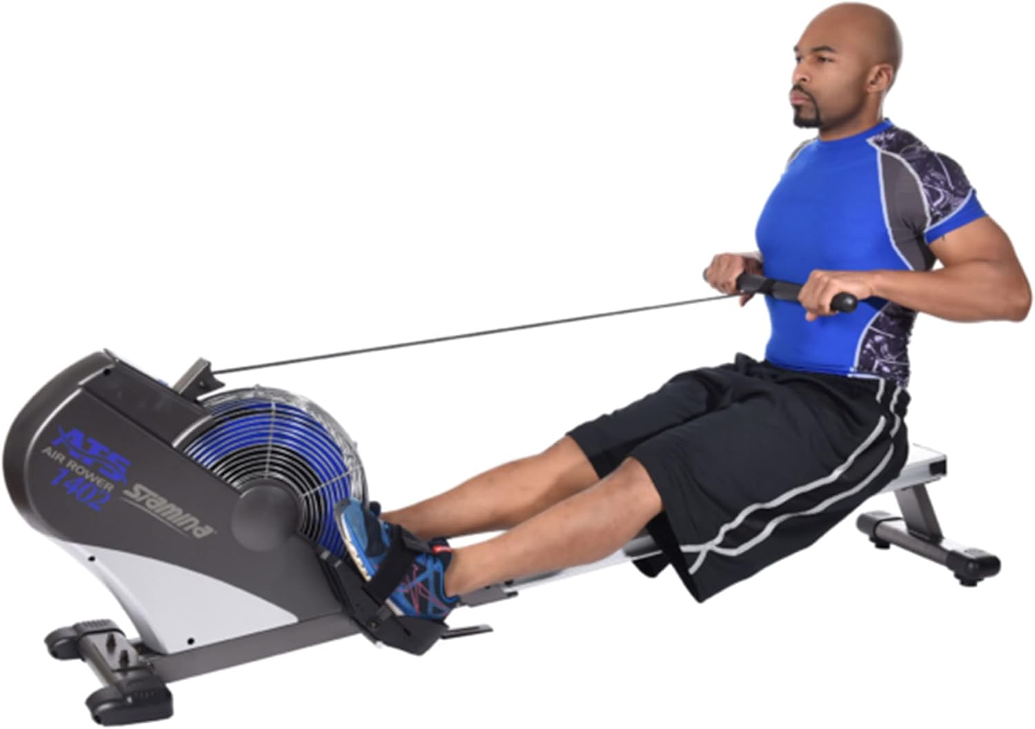 Stamina ATS Air Rower, Grey - Smart Workout App, No Subscription Required - Foldable Rowing Machine for Home Use - Image 8