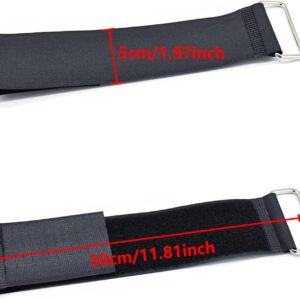 1 Pair 30cm Elliptical Machine Pedals Straps Stretchable Universal Rowing Machine Foot Straps Trainer Straps Leg Training Adjustable Easy to Install for Fitness Home Sports Office Accessories