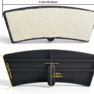 295252 Indoor Fitness Exercise Bike Brake Pads Wool Felt Resistance Pads Suitable for All NordicTrack, ProForm, Golds Gym, HealthRider, Epic