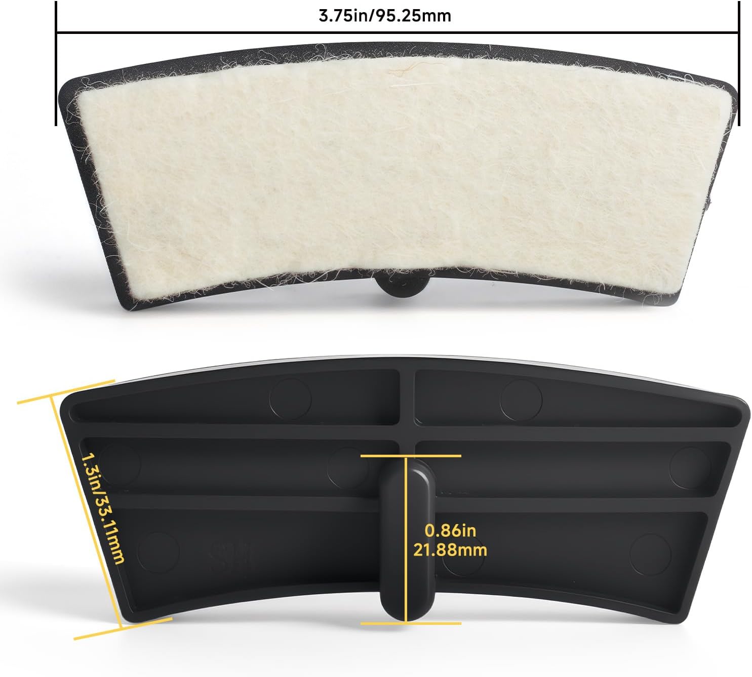 295252 Indoor Fitness Exercise Bike Brake Pads Wool Felt Resistance Pads Suitable for All NordicTrack, ProForm, Golds Gym, HealthRider, Epic - Image 2
