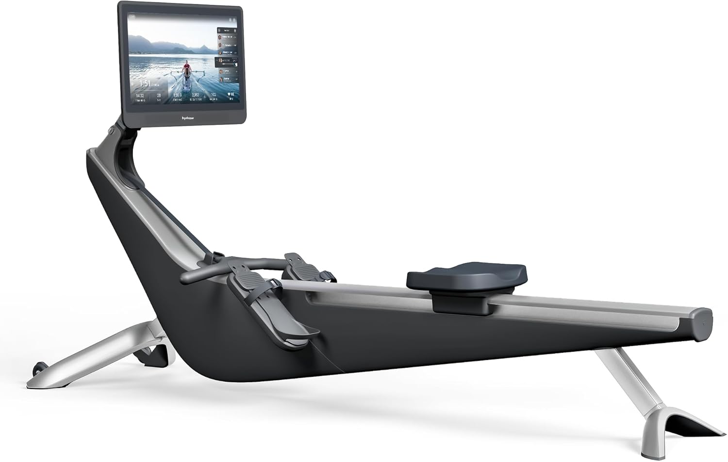 Hydrow Origin Rowing Machine with Immersive 22" HD Rotating Screen - Stows Upright | Live and On-Demand at-Home Workouts, Membership Required
