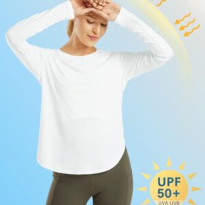 G4Free Women’s UPF 50+ UV Shirts Long Sleeve Workout Sun Shirt Outdoor Gym Hiking Tops Quick Dry Lightweight