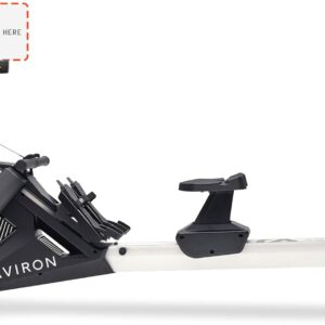 Aviron StrongGo Rowing Machine -Compatible with iPad—Dual Air & Magnetic Resistance Up to 100 lbs | Game-Based Workouts, Compact Storage Design