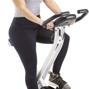 Marcy Foldable Upright Exercise Bike with Adjustable Resistance for Cardio Workout & Strength Training – Multiple Styles Available