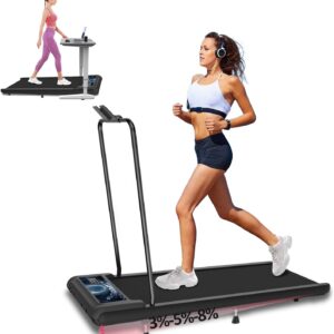 Walking Pad Treadmill with Incline,Walking Pad 2.5HP for Home and Office, 265Lbs Weight Capacity,Treadmill with APP &Remote Control, LED Display