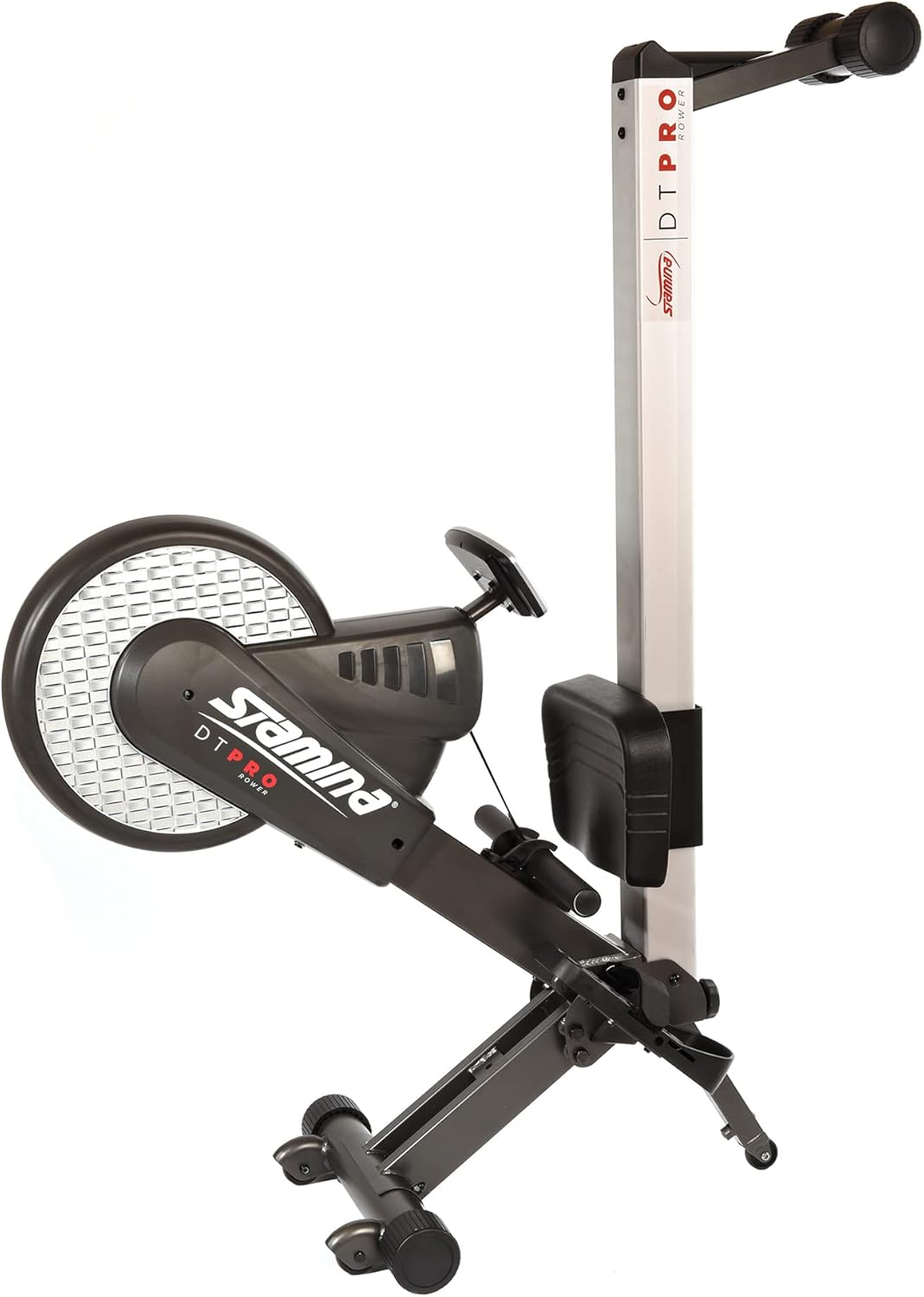 Stamina Pro Dual Air and Magnetic Resistance Rowing Machine Foldable w/Fitness Coaching App and Wireless Chest Strap Heart Monitor - Folding Rowing Machines for Home Use - Image 9