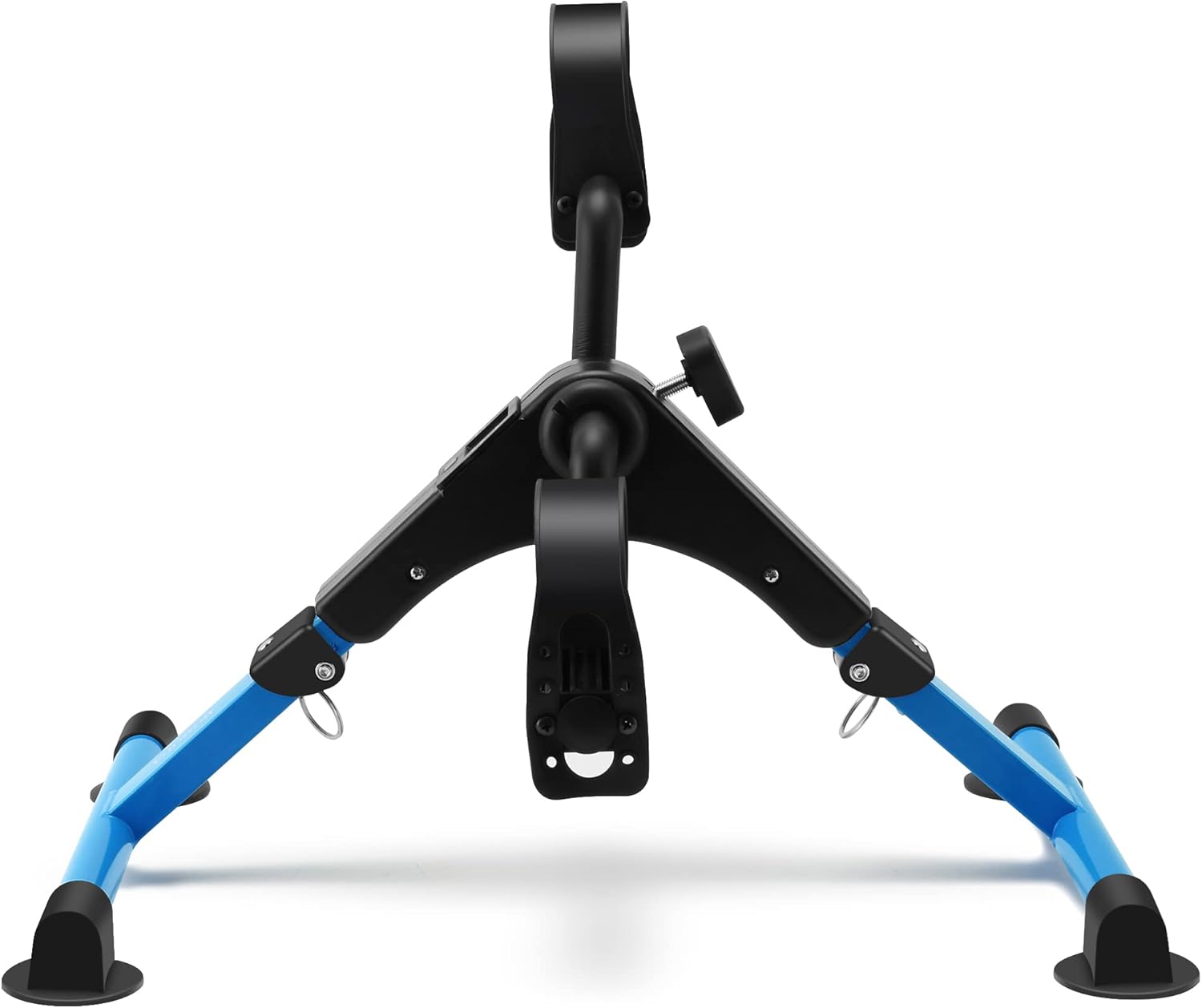 Folding Exercise Bike Pedal Exerciser Portable Desk Bike with LCD Display for Arms and Legs Workout - Image 2