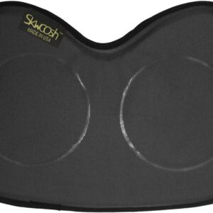 Skwoosh Row Pad Seat Cushion for Masters, Students, Scullers, Dragonboat, Outriggers, Accessories | Fits Concept2 | Gel Pressure Sitz Bone Comfort Relief | Made in USA (Black)