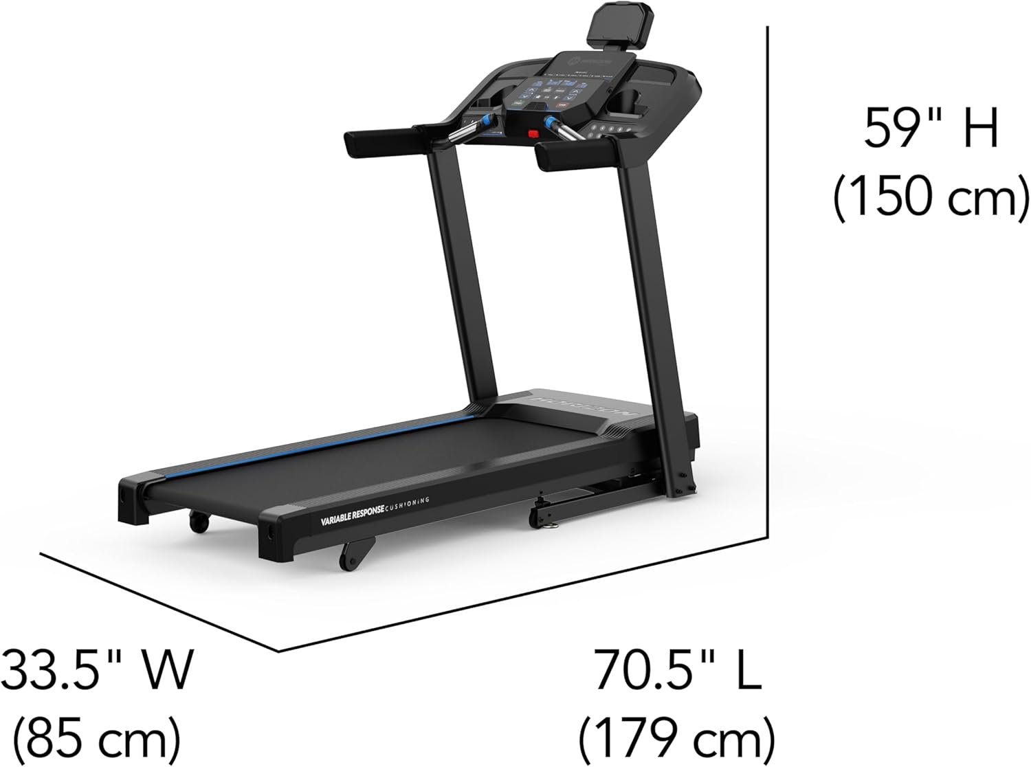 Horizon Fitness T101 Connect Treadmill - Image 10