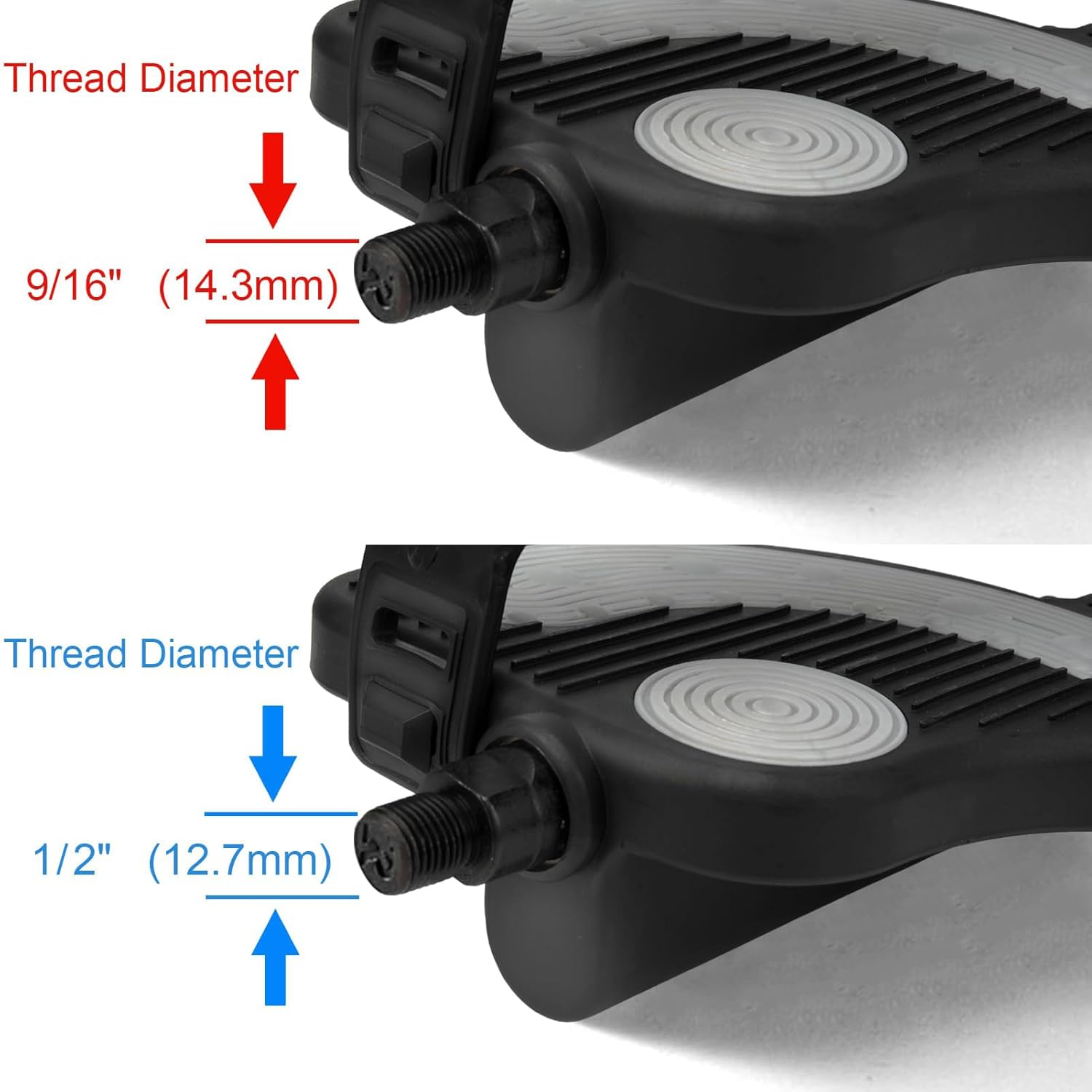 Exercise Bike Pedals with Straps for Peloton Bike, Spin Cycling Bike, Indoor Exercycle Bike, Stationary Recumbent Bicycle Replacement Parts - Image 5