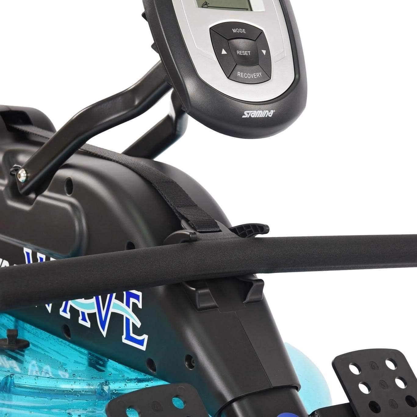 Stamina Elite Wave Water Rowing Machine Foldable Rower w/ Fitness Coaching App, No Subscription Required - Wireless Heart Rate Monitor Included - Rowing Machines for Home Use - Image 2