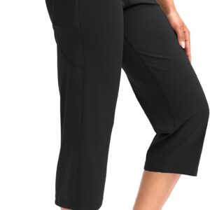 G Gradual Capri Pants for Women High Waist Workout Yoga Pants with Pockets Tummy Control Leggings Crop Straight