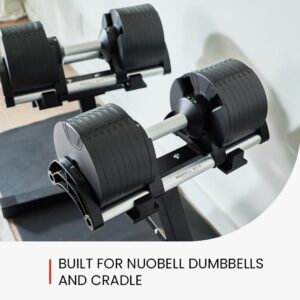 FF Finer Form Nuobell Adjustable Dumbbell Rack & Stand for Nuobell Adjustable Dumbbell Set – Safe, Convenient, and Prevents Accidents. Dumbbell Rack Only, No Weights Included
