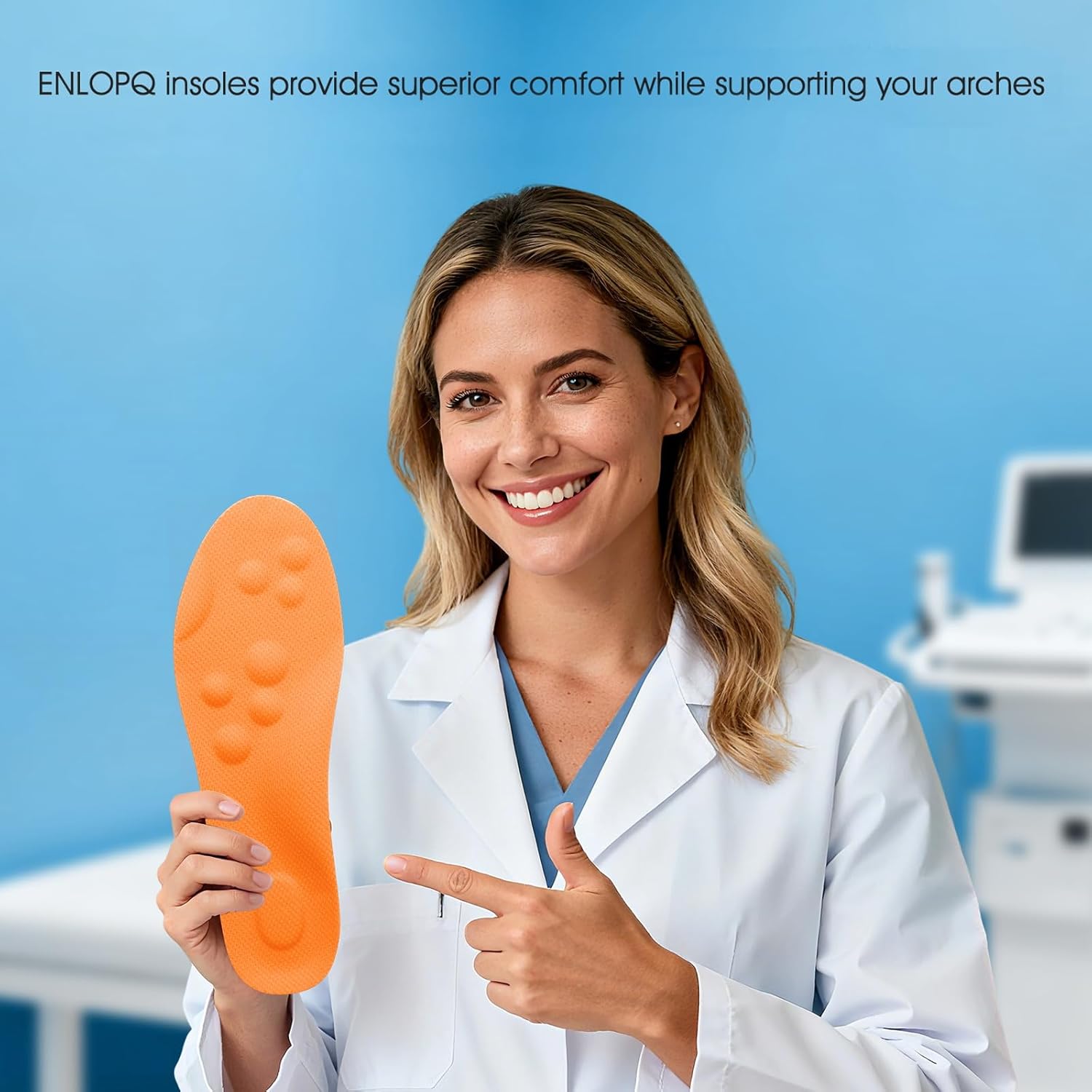 4D Cloud-Like Comfort Soles for Women - Soft Memory Foam Cushioning Insoles - Trim to Fit Steppers Insoles with Arch Support for Foot Pain Relief and Fatigue Reduction(US W 6.5-9) - Image 6