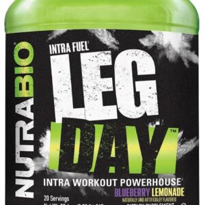 NutraBio Leg Day Intra Workout Powder – Advanced Carb Supplement with Cluster Dextrin & Electrolytes – Carb Powder with EAAs/BCAAs – Cyclic Dextrin for Performance – Blueberry Lemonade, 20 Servings