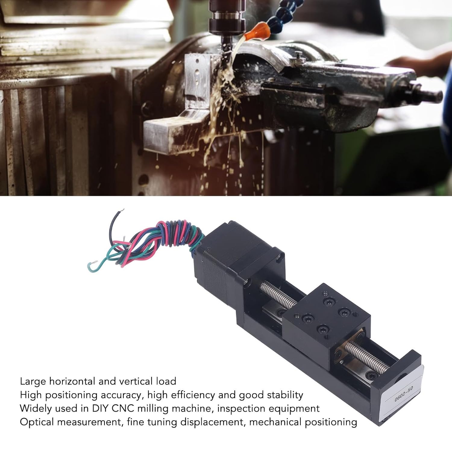 28 Stepper Motor Mini Linear Rail Slide Actuator, 50mm Stroke, X Y Z Stage with T Screw Rod, DIY CNC Router Parts - Image 6