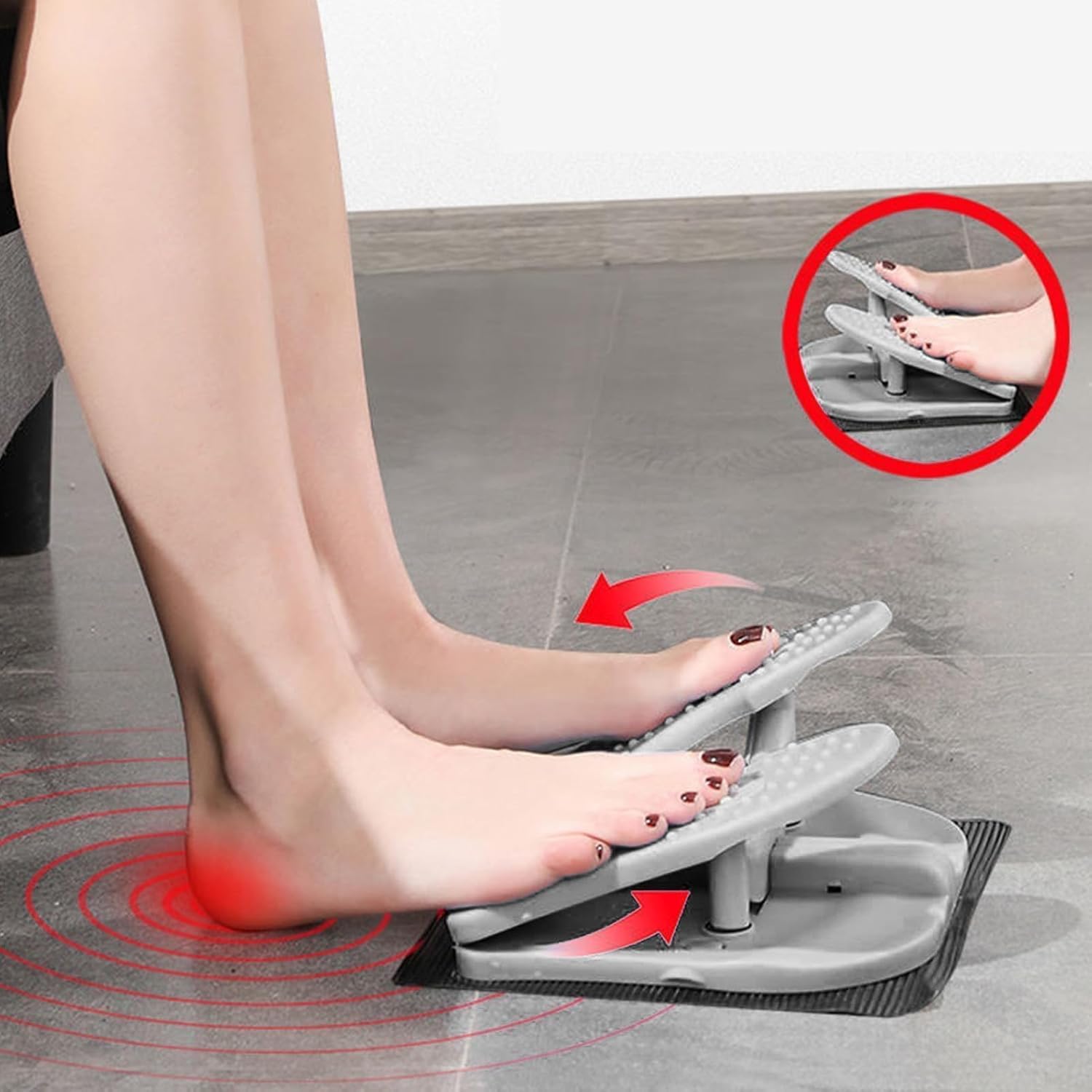 Mini Stepper Trainer, Reinforced Nylon Foot Stepper Exercise Machine Quiet Stair Stepper Foldable Leg Exerciser Peddle for Home Office - Image 8