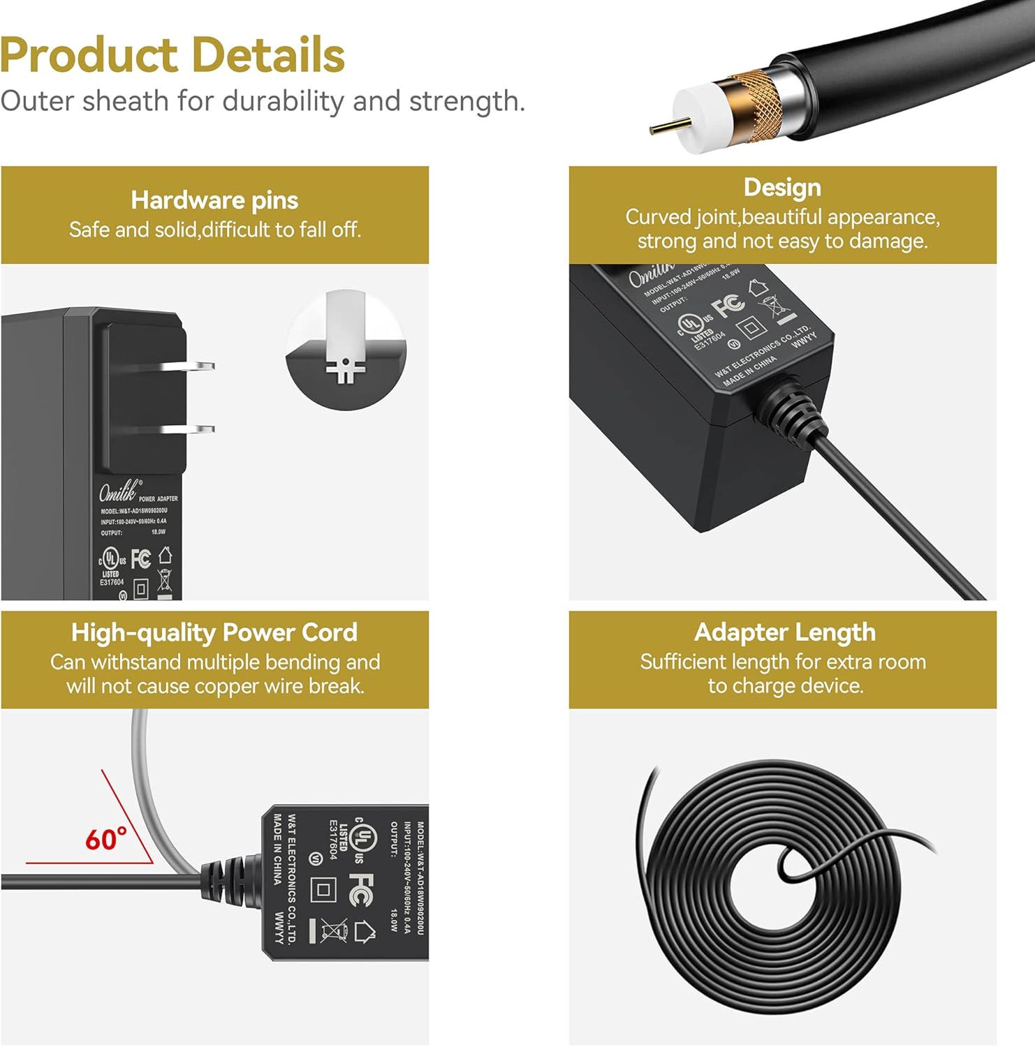 6FT 9V AC Adapter Fits for Bowflex Max Trainer elliptical M3 M5 M7, Gold's Gym Cycle Trainer 300C 300Ci & 400R 400Ri, Golds Gym Elliptical Stride Trainer 550i Cardio Equipment Power Supply Cord - Image 6