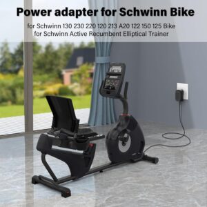 UL Listed 9V AC Power Cord for Schwinn 130 230 220 120 213 A20 122 150 125 Bike Replacement Adapter for Schwinn Active Recumbent Elliptical Trainer Power Supply