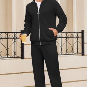 COOFANDY Mens 2 Piece Tracksuit Casual Sweatsuits Full Zip Track Suits Jogging Athletic Suit Sets