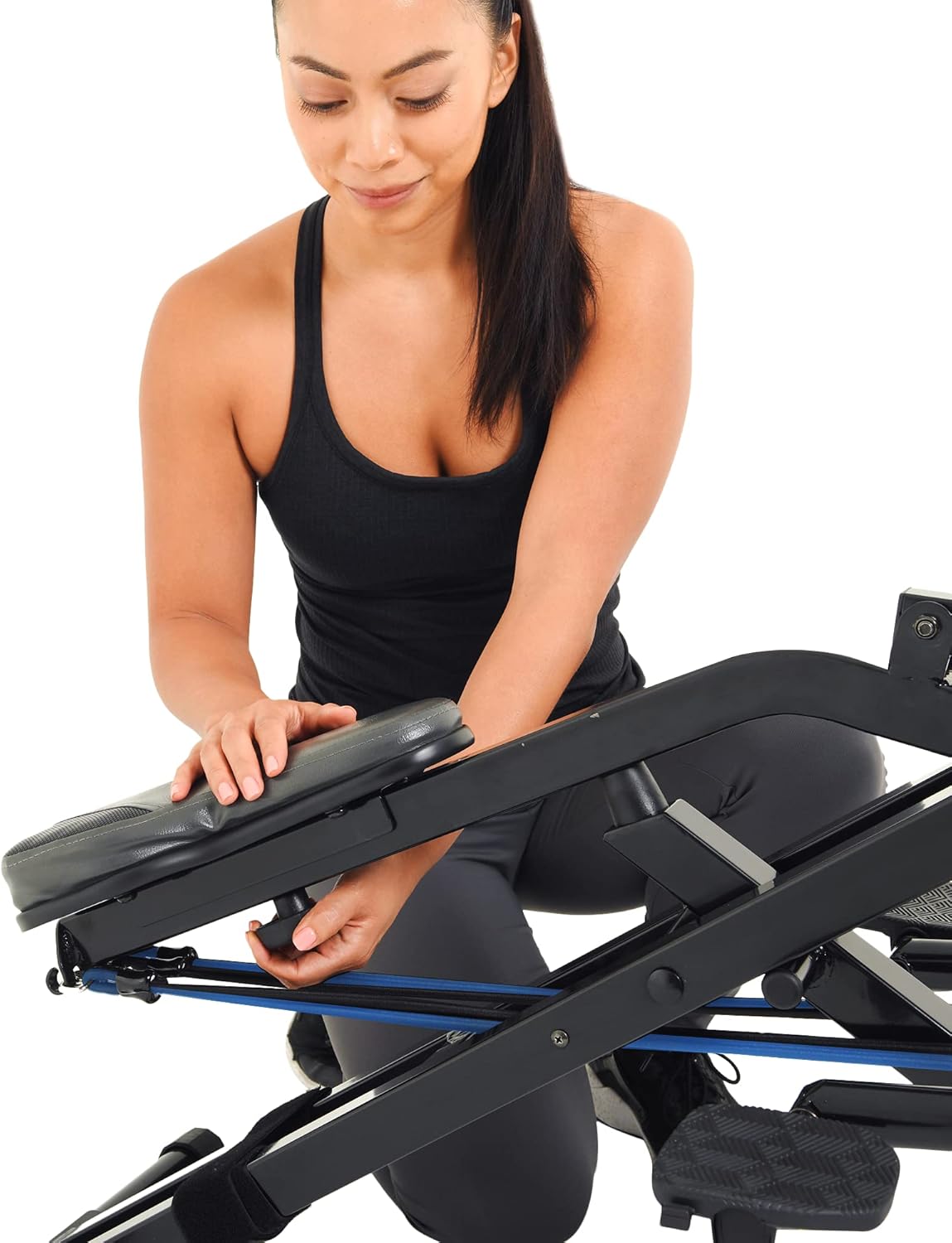 Exerpeutic TUG-N-Tight Squat Leverage Rowing Machine with MyCloudFitness App - Image 6
