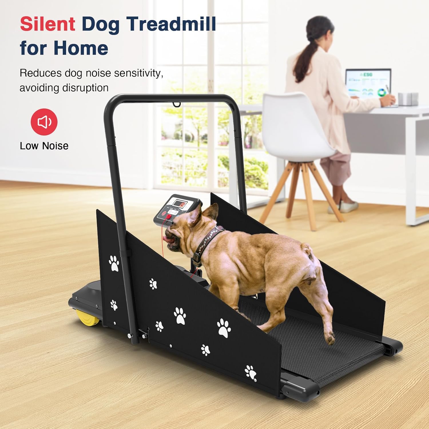 REDLIRO Dog Treadmill - Pet Indoor Treadmill for Medium/Small - Weight Capacity 265 lbs - Dog Fitness Running Machine with Remote Control & Display Screen - Image 4