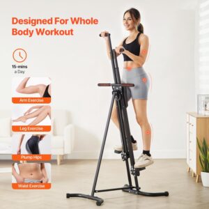 VEVOR Stair Stepper,Mini Stepper for Exercise at Home, Hydraulic Fitness Twist Stepper with Resistance Bands, Full Body Workout Cardio Equipment