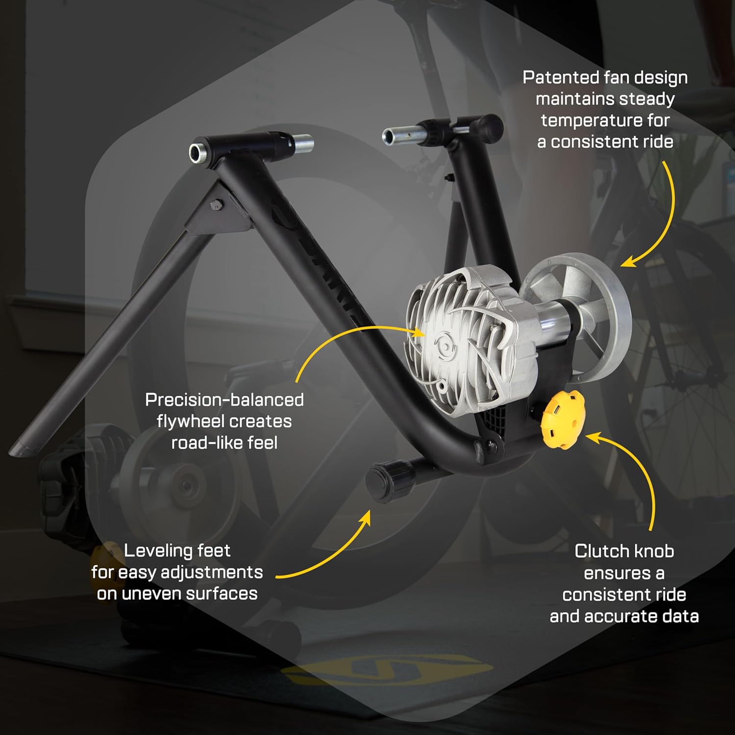 Saris Fluid2 Indoor Bike Trainer, Smart Equipped Option, Fits Road and Mountain Bikes, Compatible with Zwift App - Image 7