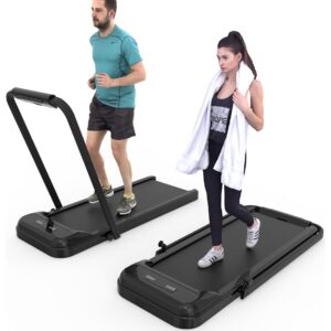 GARVEE 2-in-1 Treadmill, [2.25 HP] [0.6-6.2 MPH] for Running Walking, [265 LBS Max] Folding Treadmill, Under Desk Treadmill for Apartment Office Home Workout