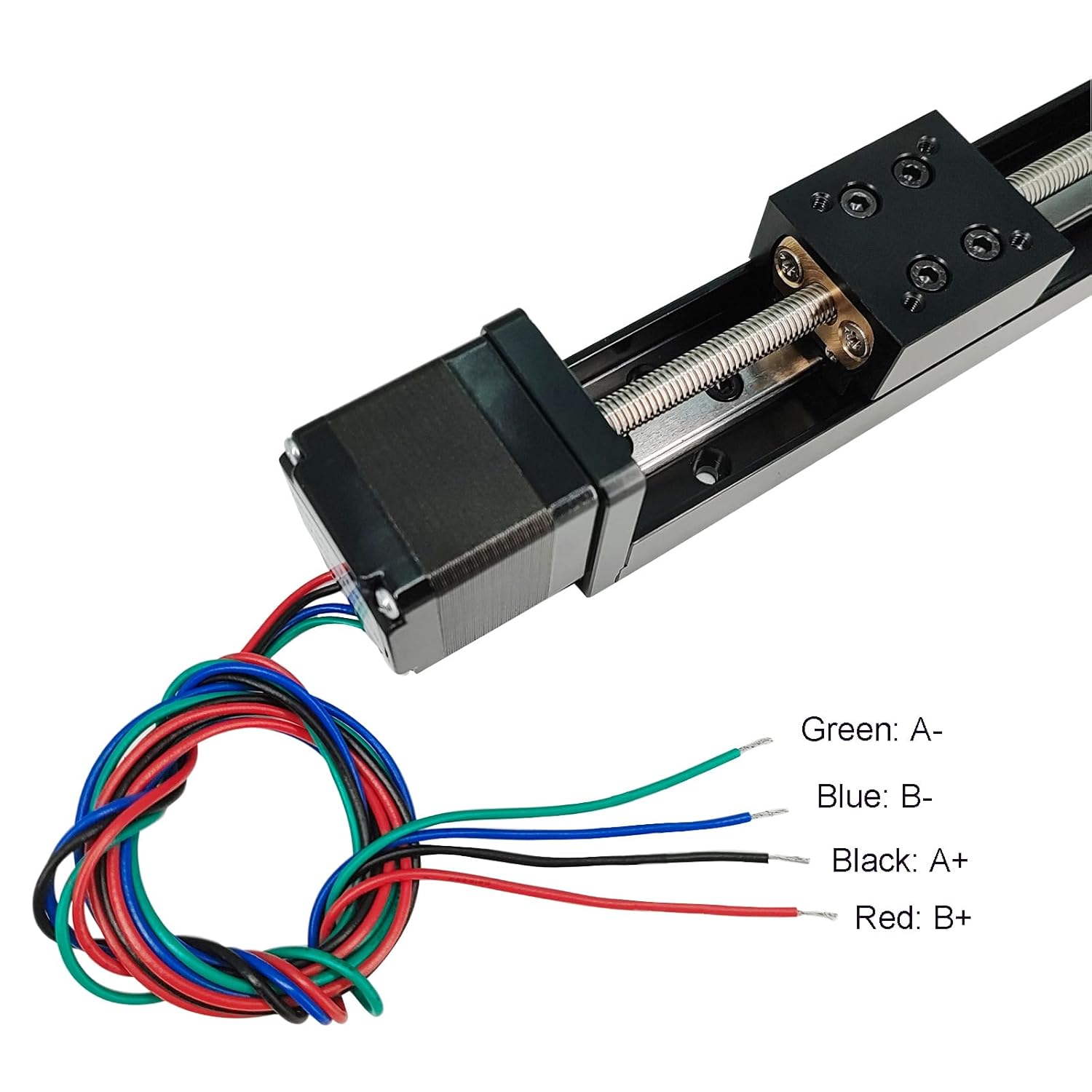 100mm Effective Travel Length Mini Linear Rail Guide Lead Screw T6x1 with NEMA11 Stepper Motor for DIY/CNC Router Parts X Y Z Linear Stage Actuator - Image 6