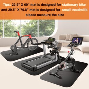 Bike Mat,Treadmill Mat,For Walking Pad,Elliptical,Exercise Bikes, Stationary Cycles,Spin Bike,Under Exercise Bike Trainer Pad for Indoor Stationary Gym Fitness Equipment Hardwood Floor Protector