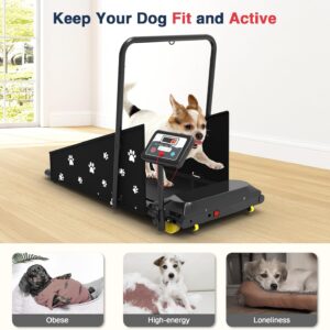 REDLIRO Dog Treadmill – Pet Indoor Treadmill for Medium/Small – Weight Capacity 265 lbs – Dog Fitness Running Machine with Remote Control & Display Screen