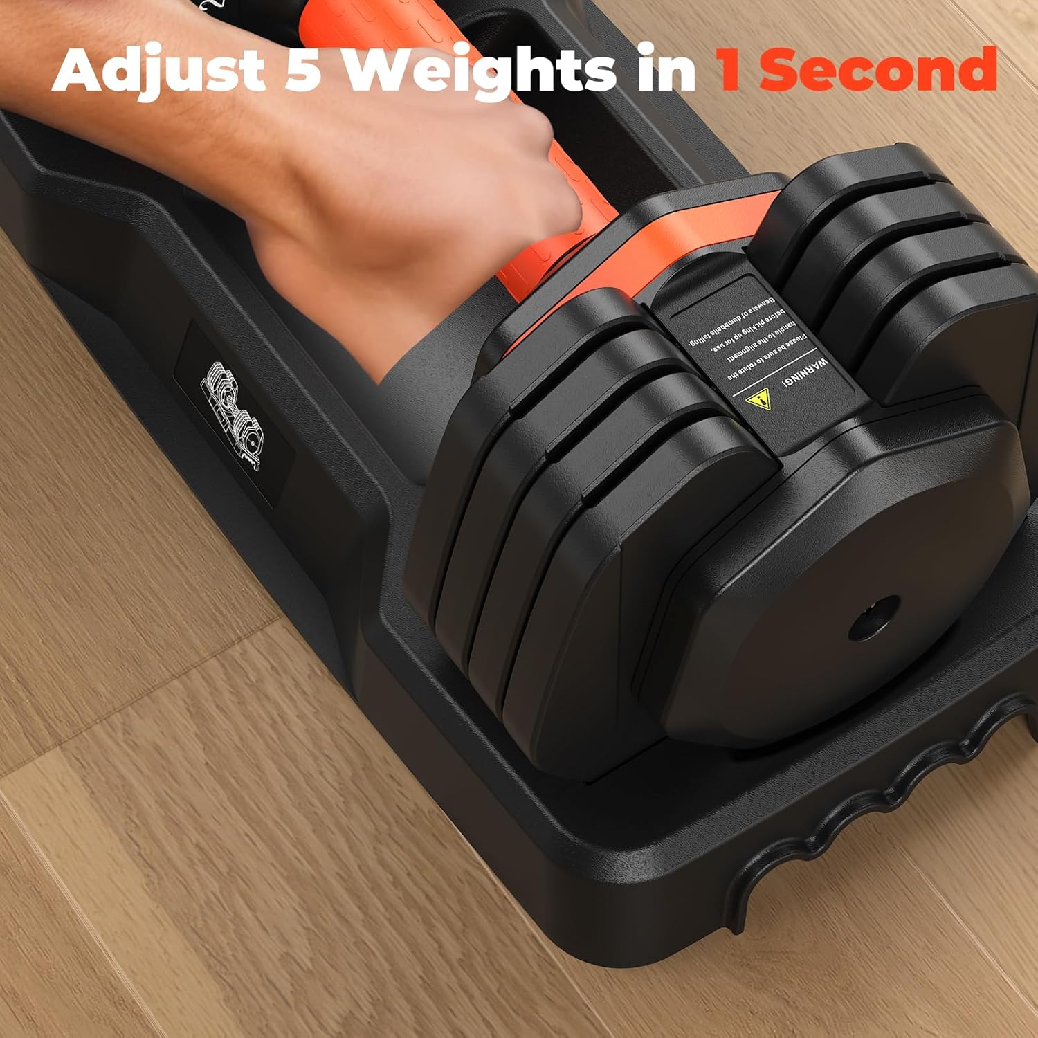 25LB 55LB Adjustable Dumbbells Set, 5LB to 25LB Dumbbell Pair,15LB to 55LB Weight Set of 2, Home Gym 50lbs/110lbs, Anti-Slip Handle for Exercise Equipment - Image 8